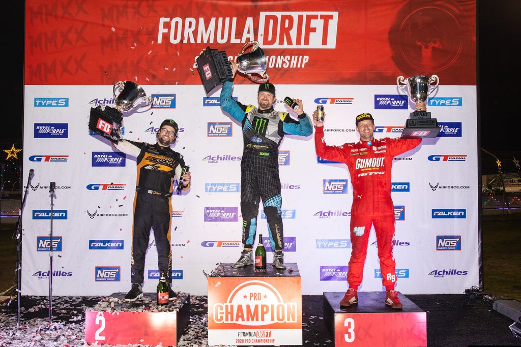 VAUGHN GITTIN JR. WINS 2020 FORMULA DRIFT CHAMPIONSHIP IN FORD MUSTANG RTR WITH HIS TEAMMATE CHELSEA DENOFA TAKING SECOND PLACE IN A DOMINATING YEAR BY RTR MOTORSPORTS